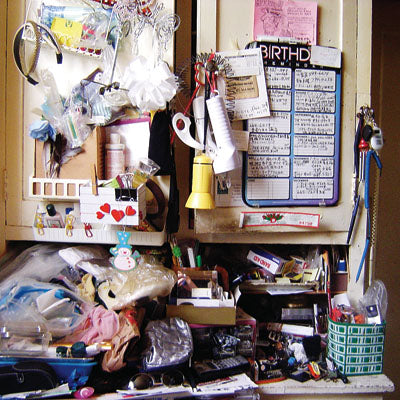 Photo of assorted stuff that one might keep that needs to be organised